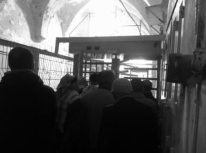 Checkpoint vor der Ibrahimi Moschee in Hebron, Photo: Irene